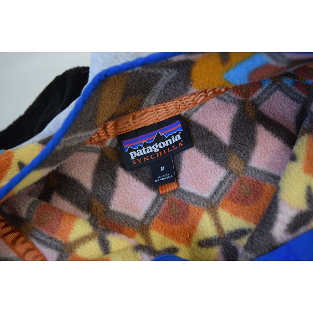 Patagonia Synchilla Snap-T Fleece Medium Anthos Pullover Women 25455 Lightweight - Picture 4 of 6